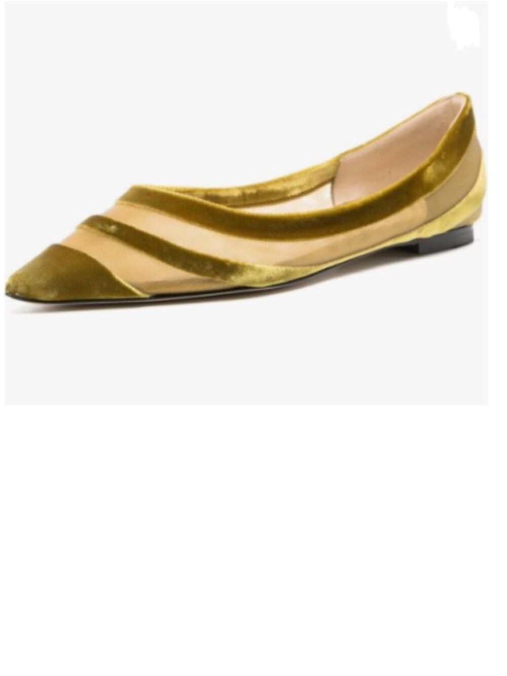 miss left Olive Comfortable Pointed Toe Ballet Flats Soft Velvet Slip On Shoes